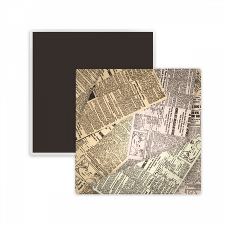 

Newspaper Veins Pattern Background Square Ceracs Fridge Magnet Keepsake Memento