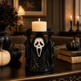 thumbnail image 3 of 2Pack Halloween 3D Printed Ghost Face Candle Holder Halloween Decor, Spooky Raised Hands Candle Stand, Gothic Figure Tabletop Mantel Decoration for Halloween Party Home Display, 3 of 8