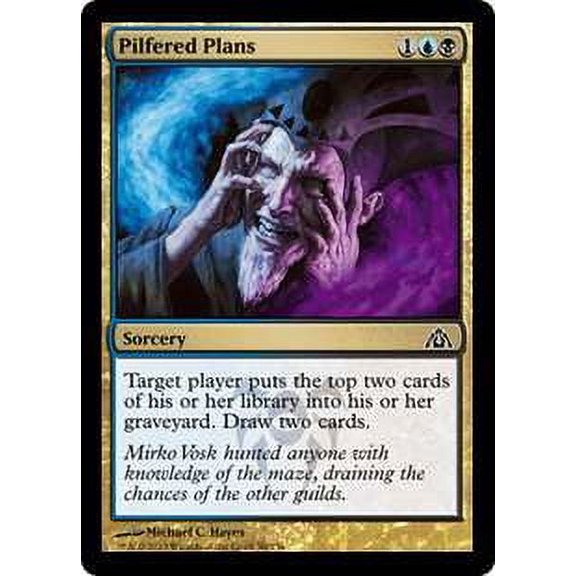 MtG Dragon's Maze Common Pilfered Plans (Foil) #90