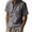 Gray, variant on Men’s Linen Short Sleeve Shirt with Classic Spread Collar Relaxed Fit Button Down Design and Chest Pocket for Everyday Wear