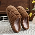 thumbnail image 2 of Leozcaa Womens Slippers Splicing Winter Warm with Memory Foam Fluffy House Shoes Platform Indoor Bedroom, 2 of 8