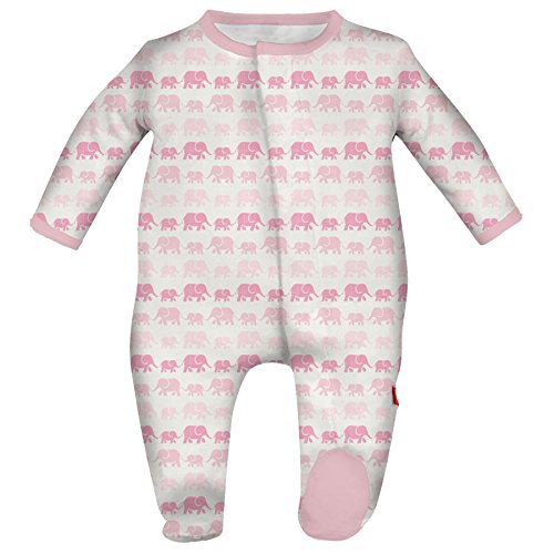 Magnetic Me Footie Pajamas Soft Modal Baby Sleepwear Quick Magnetic Fastener Sleeper Line Drawn Puppies 0-3-Months