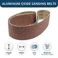 thumbnail image 3 of Benchmark Abrasives 2" x 36" Aluminum Oxide Sanding Belts for Grinding Deburring Polishing Rust Removal on Metal, Stainless Steel, and Carbon Steel, Use with Belt Disc Sander (6 Pack) - (180 Grit), 3 of 3