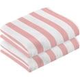 thumbnail image 2 of Dreamtimes Face Hand Towel Set Pink Stripe Cotton Washcloths, Ultra Soft and Highly Absorbent,Decorative Fingertip Face Towel for Bathroom Hotel- Pack of 2, 2 of 7