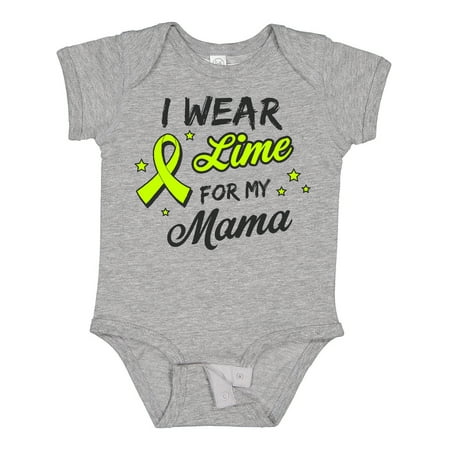 

Inktastic I Wear Lime for My Mama Gift Baby Boy or Baby Girl Bodysuit