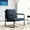 Blue02, variant on Gewnee Loveseat Couch 51.2 Inch, Modern Small Sofa for Living Room,Apartment, Office, Café – Solid Wood & Iron Frame,Removable Back Cushions,Tapered Wood Legs,6 Colors