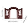 thumbnail image 2 of Cat Door ABS Material French Retro Double Door Design Lockable Easy DIY Installation For Average Sized Cats, 2 of 7