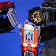 thumbnail image 1 of Teissuly Electronic Rechargeable Lighter, Electric Lighter, Transparent Double Lighter LED Power Display Type-C Rechargeable Lighter Outdoor Windproof Teissuly WER202312143399, 1 of 8