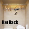 2 PCS Hat Storage Rack Travel Portable Fabric Hanger Stainless Steel
