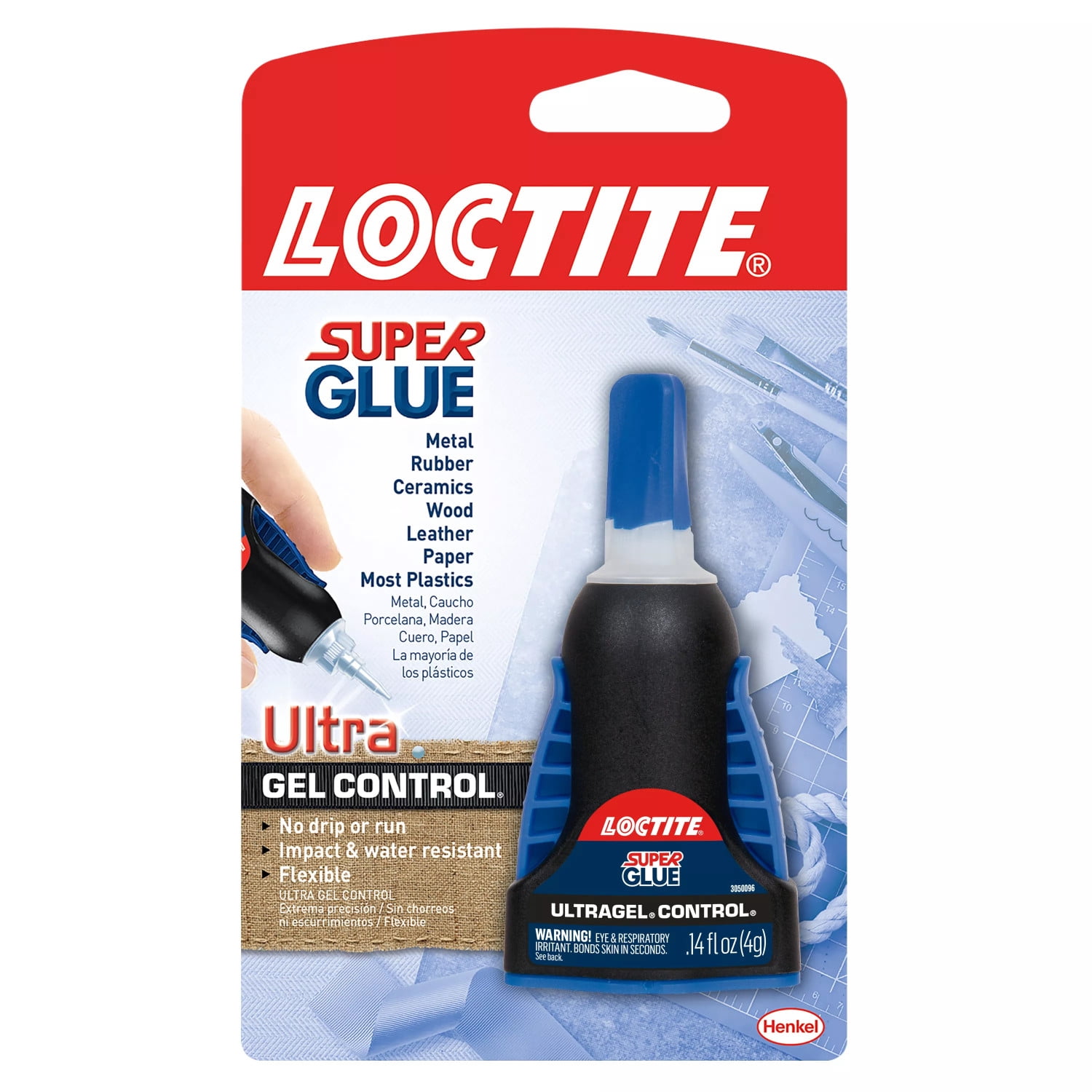 (3 pack) Loctite Super Glue Ultra Gel Control, Pack of 1, Clear 0.14 fl oz Bottle