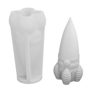 3Pcs 3D Rocket Epoxy Resin Mini Rocket Candle Space Theme Silicone For Fondant Chocolate Candle Soap Plaster DIY Crafts