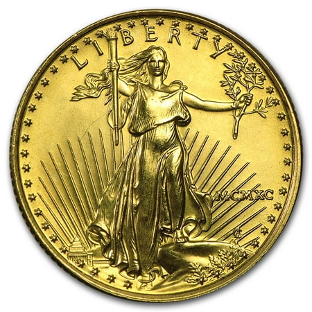 1990 1/4 oz Gold American Eagle BU (MCMXC)