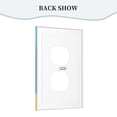 thumbnail image 4 of Cargadores Interruptores de luces Panel de interruptores de marco romano de cuero simple Panel de pared Interruptor de luz simple doble/tirador, 4 of 8