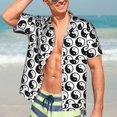 thumbnail image 5 of KLL Men's Hawaiian Shirt Short Sleeve Button Down Beach Shirts-Yin Yang, 5 of 5