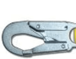 1 Piece 6-Foot Single Leg Non-Shock Absorbing Lanyard with Rebar Hook, Yellow