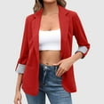 thumbnail image 2 of Zshosam Womens Blazers for Women Casual Open Front Suit Blazer Jackets with Pockets(Red,XXL), 2 of 6