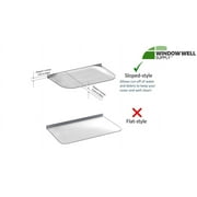 Sloped Heavy-Duty Medium Window Well Cover (84W x 26L)