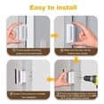thumbnail image 4 of Cerradura de Refuerzo de Puerta de 1 Paquete, Cerradura de Refuerzo de Puerta U de AleacióN Aluminio Cerradura Puerta de Seguridad de 3 Pulgadas de Puerta una Prueba de Hogar, 4 of 5