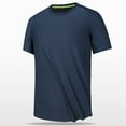 thumbnail image 2 of cllios Men's Workout Shirts Quick Dry Short Sleeve Shirt for Men Muscle Moisture Wicking Athletic T-Shirt Big and Tall Crewneck Sports Tee Tops, 2 of 9
