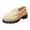 Khaki, variant on Rokment Vintage Classic Slip on Chunky Loafers for Women 2026 Spring Fall Casual British Retro Platform Oxfords Dress Shoes Black Size 6