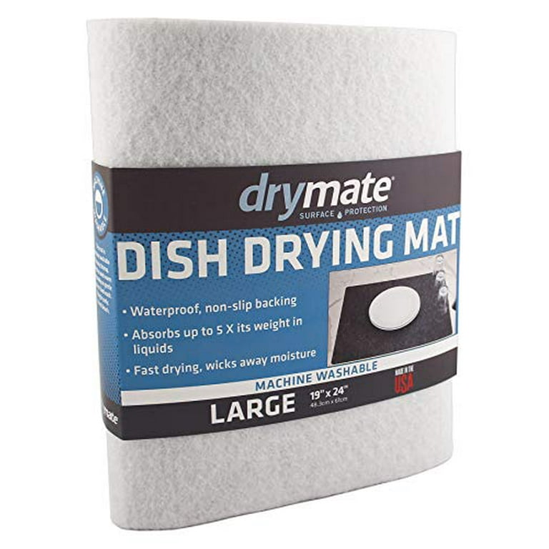 1 Dish Drying Mat Absorbent Pad Anti Skid 18x14 Draining Under