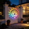 thumbnail image 5 of Summercome Solar Mandala Lights Outdoor Wall, Seven-Color Changing Solar Butterfly Projector Light, Outdoor Waterproof Metal Fence Lights for Garden Post Patio Backyard Yard Decor, 5 of 6