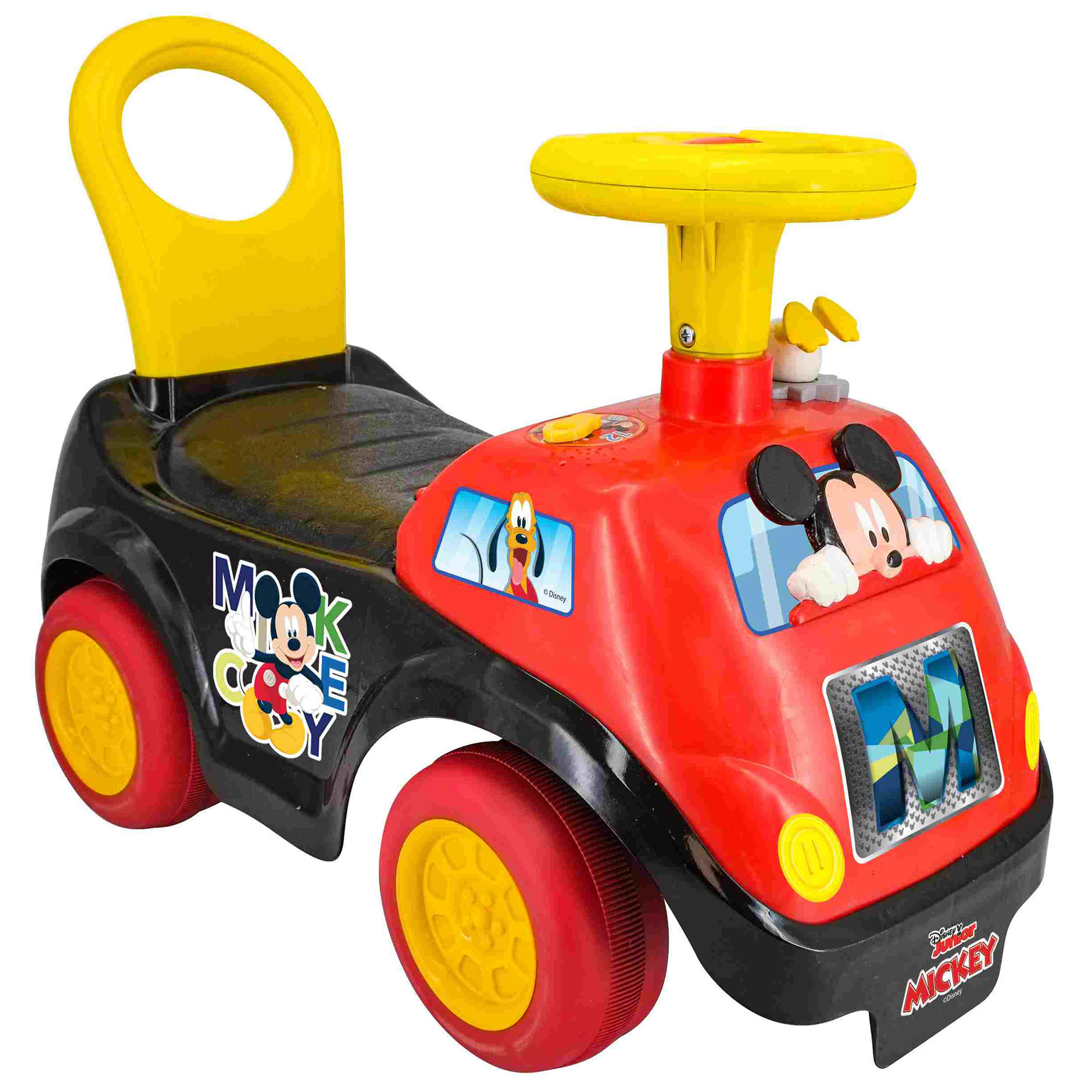 Kiddieland Disney Lights 'N' Sounds Ride-On: Mickey Mouse Kids Interactive Push Toy Car, Foot To Floor, Toddlers, Ages 12-36 Months - image 3 of 5