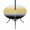 Gold, Yellow, Black, variant on Round Outdoor Tablecloth with Umbrella Hole and Zipper, Red Black Omber Tablecloth with Elastic Waterproof, Modern Gray Gradient Abstract Art Patio Table Covers for 45" - 54" Picnic Pool Tables