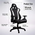 thumbnail image 4 of SILLA GAMER COLEER MASTER SILLA DEPORTIVA COOLER MASTER GAMING CALIBER R1 NEGRO/BLANCO, 4 of 4