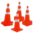thumbnail image 1 of Traffic Cones18"/28"/36", Safety Cones, PVC Orange Cones with Reflective Collars, Parking Training Construction Plastic Road Cones for Parking Lot, Driveway Road, Traffic Control, 12pcs/20pcs/6pcs, 1 of 8