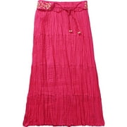 Women's Plus Tiered Crinkle Skirt