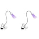 thumbnail image 1 of 2X LáMpara de UñAs LED UV - Mini LáMpara de UñAs LED LáMpara de Gel X para UñAs con Clip de Seguridad Luz LED Giratoria, Plateada, 1 of 5