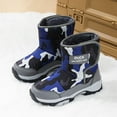 thumbnail image 4 of Zshosam Girls' Boots Boys & Girls Waterproof Winter Snow Boots for Little Kid/Big Kid Size 4,(Dark Blue Big Kids 4), 4 of 8