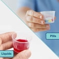 thumbnail image 5 of Tender Gentle Disposable Medicine Cups 1 oz - 30ml [100 ct.] Clear Small Pill Measuring Cups with Clear Markings, 5 of 6