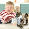 thumbnail image 3 of Lifelike Kitten Toys Simulation Walk Lovely Move for Birthday Girls Children Brown, 3 of 7
