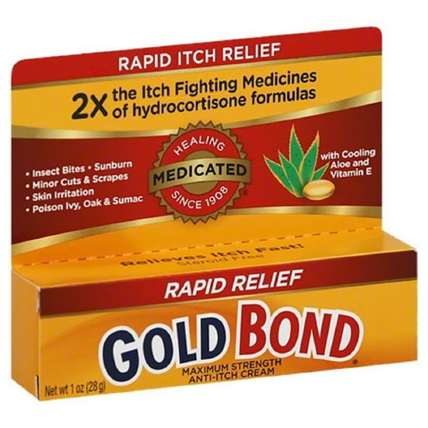Gold Bond Itch Relief 1 / 1 Strength Cream 1 oz. Tube
