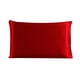 thumbnail image 3 of Funda de almohada de seda de morera, funda de almohada transpirable de 2 lados, funda de almohada de color sólido para la piel del cabello, rojo vino, 51x36cm kenally HA003379-07, 3 of 7
