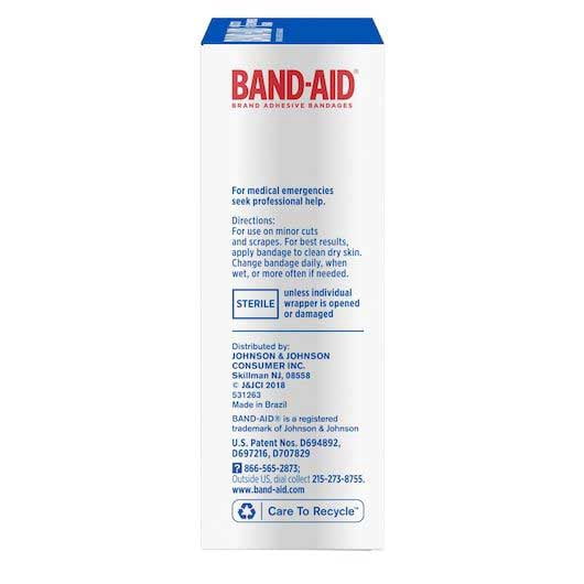 Band-Aid Flexible Fabric Assorted Size Adhesive Bandage - 30 count per pack -- 24 packs per case