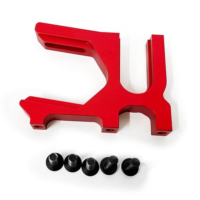 Baohd Support de Moteur Réglable en Alliage d'Aluminium pour Voiture RC 1/7 6S Pièce Accessoires de Voiture RC Pièces de Rechange Pièce de Mise à Niveau RC Rouge