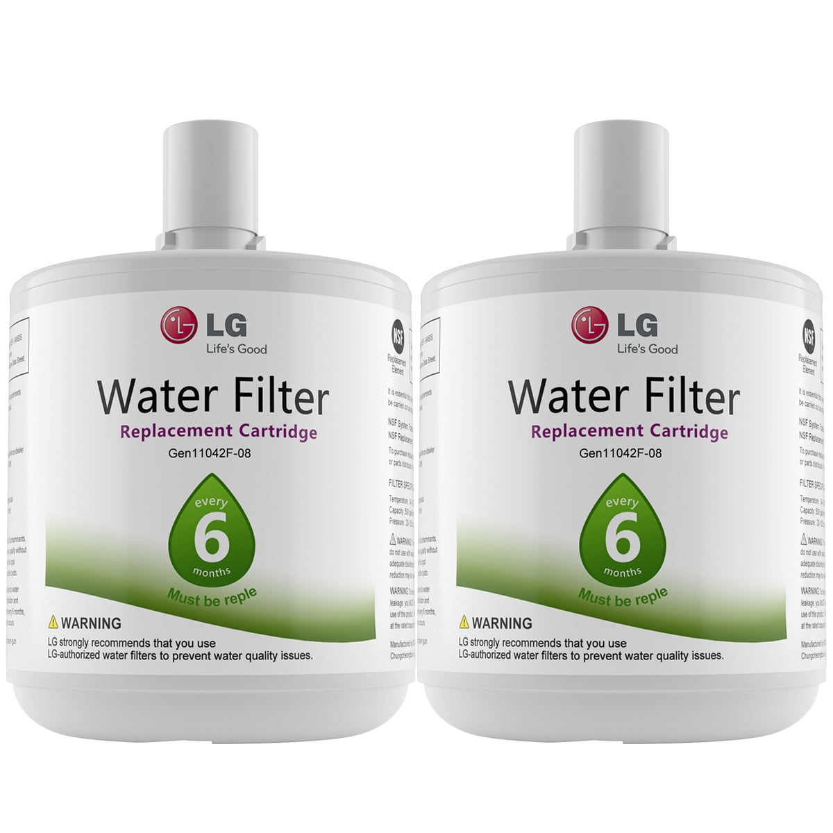 6 Pack 5231JA2002A Refrigerator Water Filter Replacement for LG LT500P