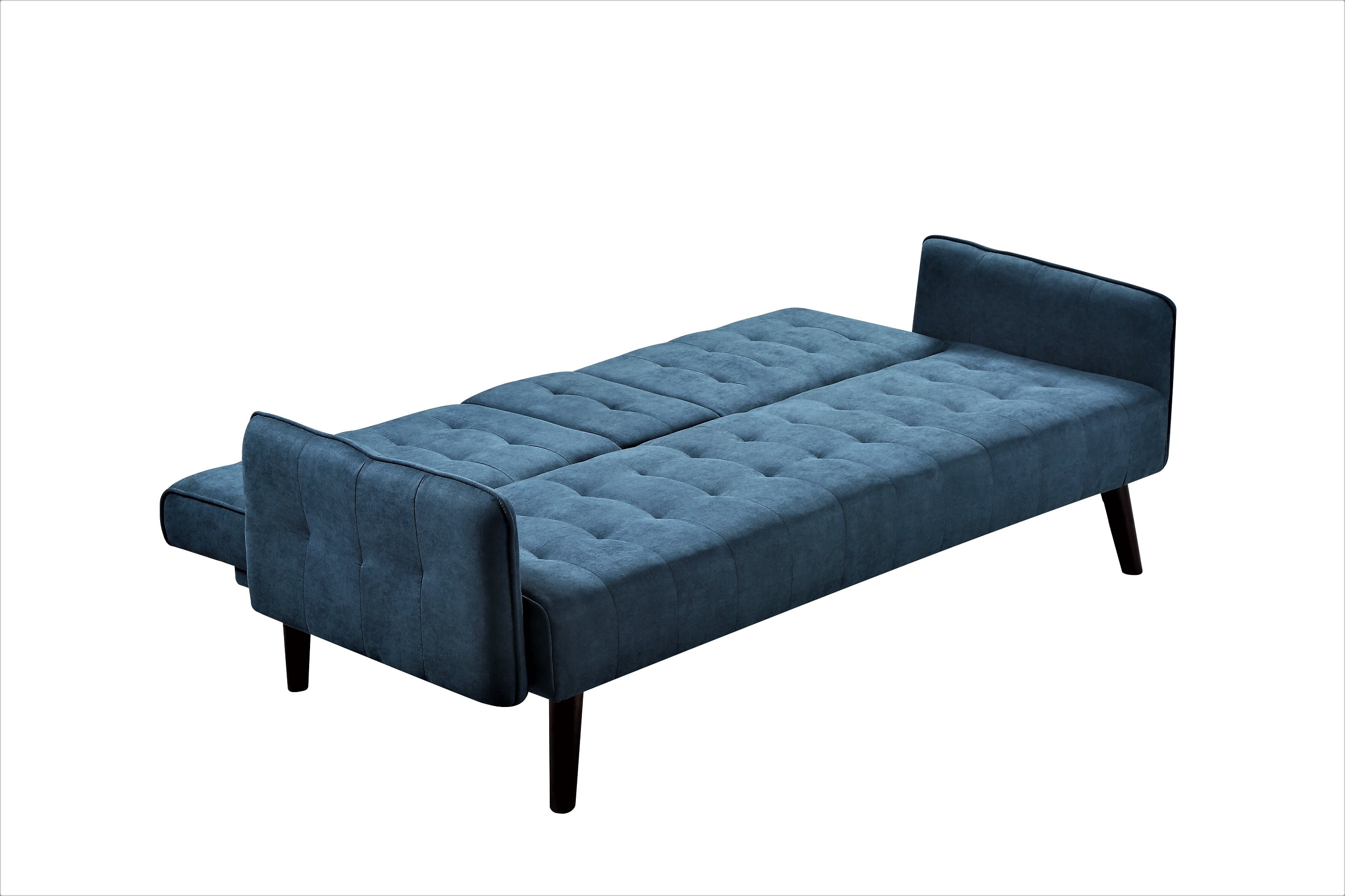 MOONMISS 72" Linen Couch Convertible Sleeper Sofa Bed with Cup Holder,2 Seat Reclining Sofas Couches for Living room Guest Bed