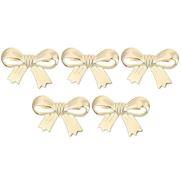 Raindrops 5 Pcs Bag Buckle Bag Accessories Bag Decoration Supplies 6.7X4.2X0.2cm Golden