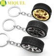 thumbnail image 2 of MIQUEL Gracioso Llavero de rueda de coche Creativo Discos de freno llavero Llavero de llanta Colgante de bolso Aleación Llavero de coche Accesorios de coche Regalo Neumático simulado/Multicolor huangjie unisex, 2 of 2