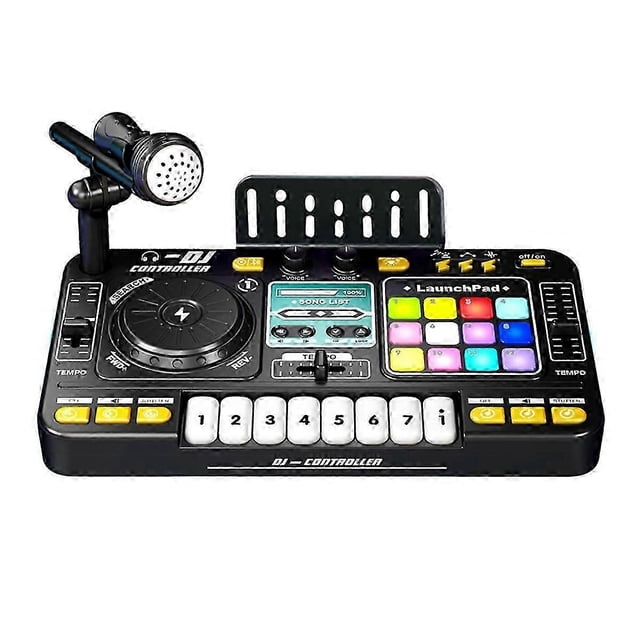 Children Simulation Multifunctional DJ Mixer Controller Electronic Organ DJ Player Music Entertainment Toy
