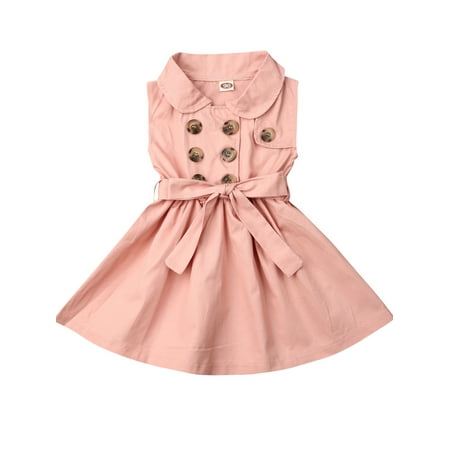 

Izhansean Toddler Baby Girls Ruffle Sleeveless Tutu Dress Princess Party Dresses Clothes Pink 1-2 Years