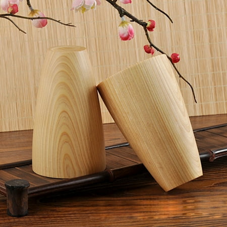 

Corashan Cups New Wooden Cup Log Color Handmade Natural Wood Coffee Tea Beer Juice Milk Mug