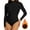 Black, variant on Long Sleeve Thermal Shirt Basic Body Suit Shirts Mock Turtle Neck Long Sleeve for Women Comfort Winter Tops