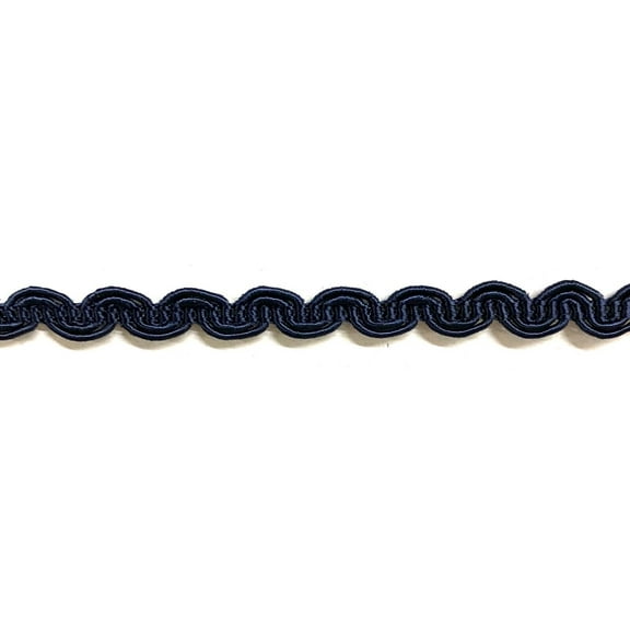 1/4" Scroll Braid Gimp Trimming - 12 Yards! - Color: Navy
