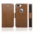 thumbnail image 2 of NAVOR - iPhone 7 Plus Detachable Magnetic Housing Wallet Case [RFID Protection] [Apple Logo Hole] [Vajio Series] -Brown (IP7PVJBR), 2 of 7