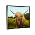 thumbnail image 3 of Stupell Industries Highland Cattle Grassland Farm Painting Luster Gray Floating Framed Canvas Print Wall Art, Design by Ziwei Li, 3 of 6